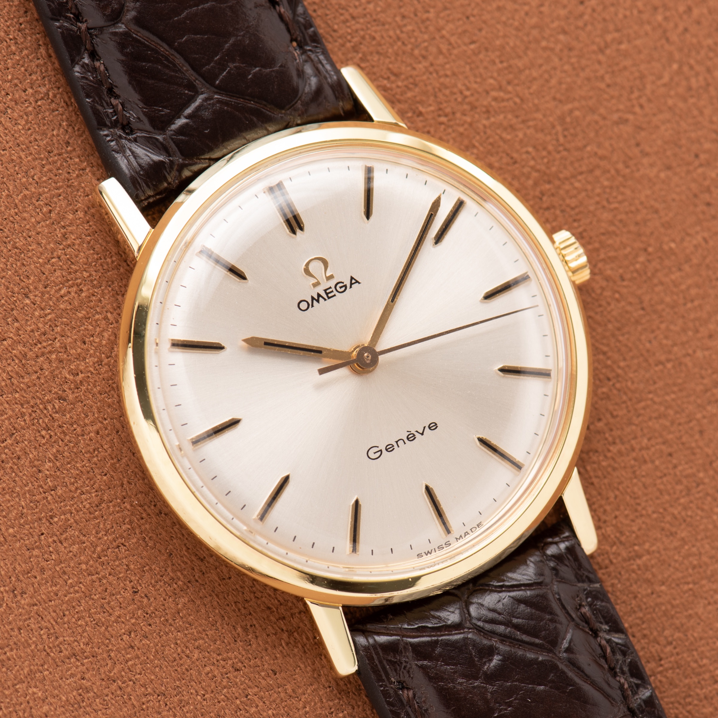 Vue de Omega Genève — plaqué or — Réf. 131.019SP — 1968